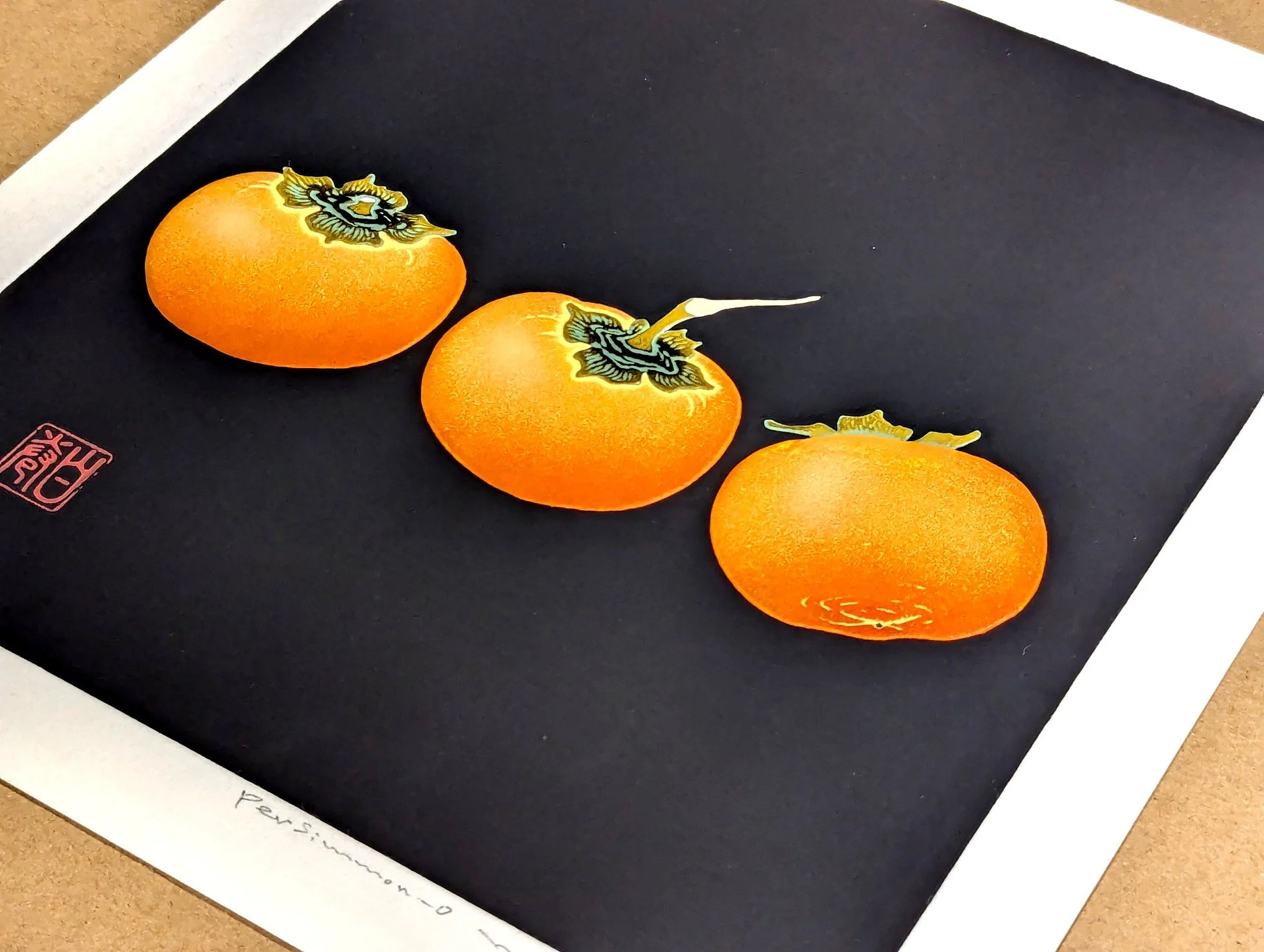 ハクマキ木版画希少抽象表現主義HAKU MAKI Original 1972 ハクマキ木版画希少抽象表現主義HAKU MAKI Original 1972